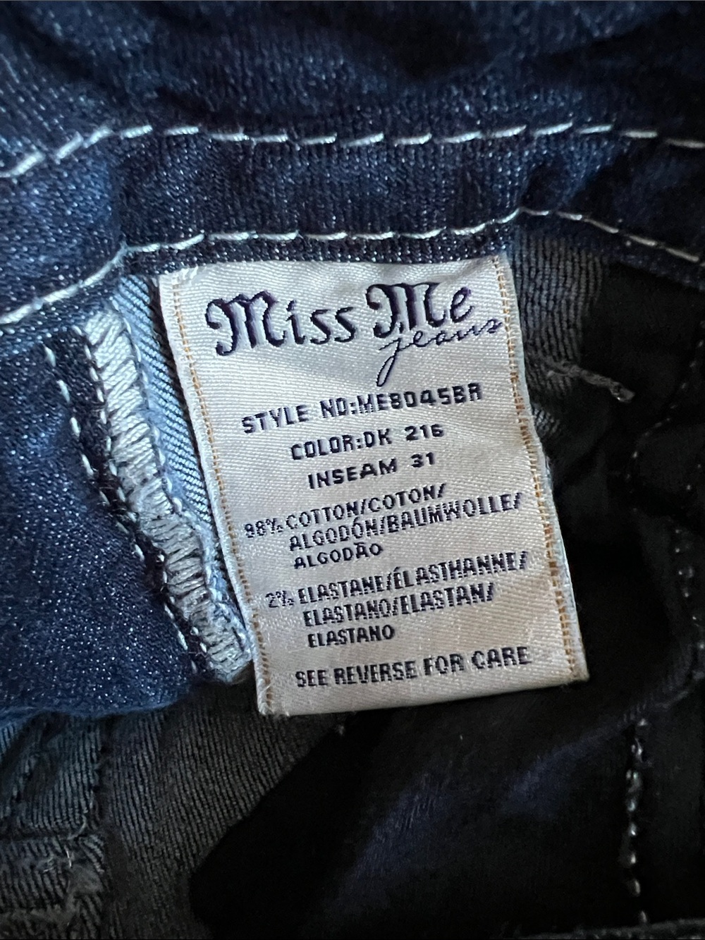 Miss Me Mid Rise Boot Jeans Size 27 - Picture 8 of 11